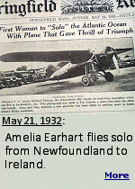 By starting her flight on the East coast town of Harbor Grace, Newfoundland, and flying to Ireland, the flight was about 2,000 miles. When Charles Lindbergh flew from New York to Paris, France, it was about 3,400 miles. But, most newspaper readers and radio station listeners of the time assumed they were similar flights, both amazing feats.
